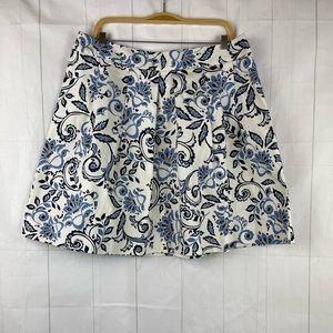 LOFT Ann Klein Paisley A Line Skirt Size 8